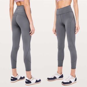 Lululemon In Movement 7/8 Tight *Everlux 25" - Size 6 - Titanium Gray